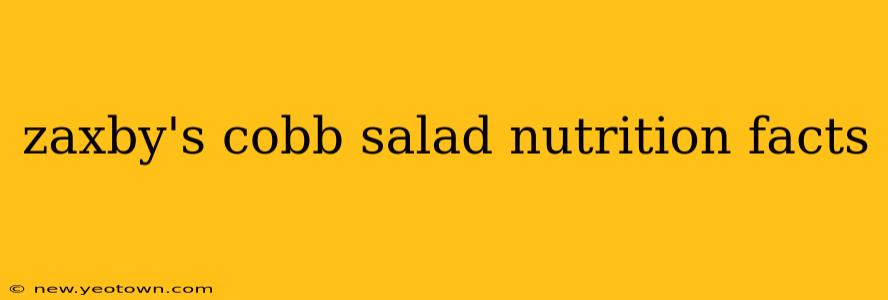 zaxby's cobb salad nutrition facts
