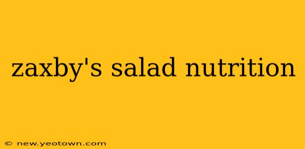 zaxby's salad nutrition